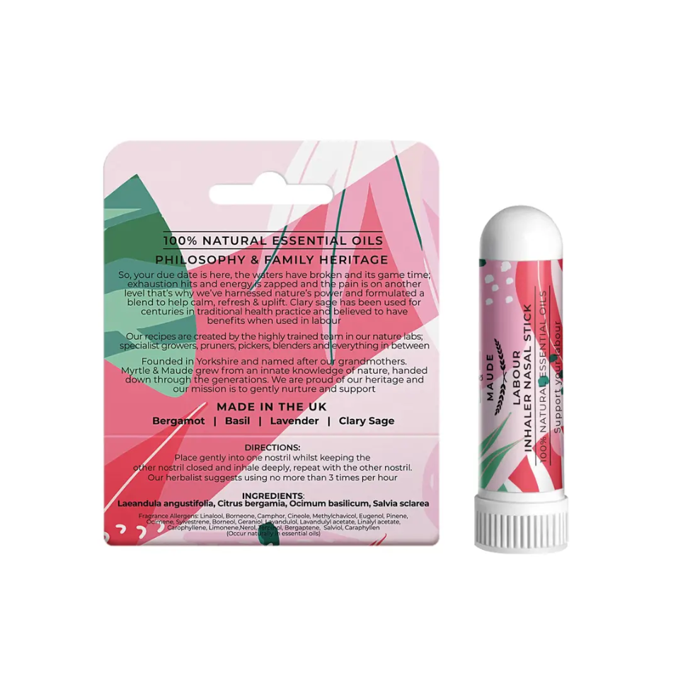 Myrtle and Maude Aromatherapy Labour Nasal Inhalation Stick